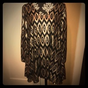 Brand new never worn beautiful black & gold dress.